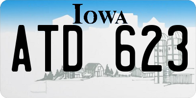 IA license plate ATD623