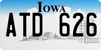 IA license plate ATD626