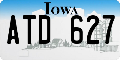 IA license plate ATD627