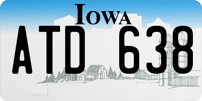 IA license plate ATD638