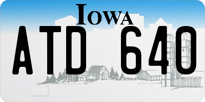 IA license plate ATD640