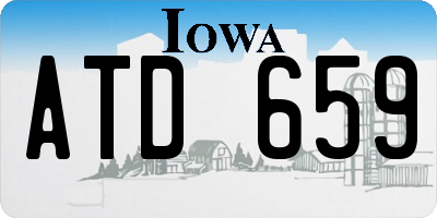 IA license plate ATD659