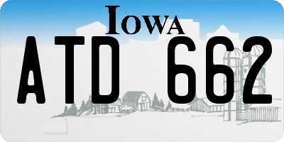IA license plate ATD662