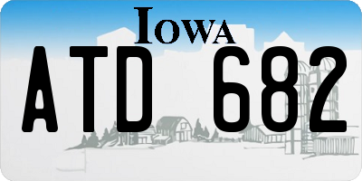 IA license plate ATD682