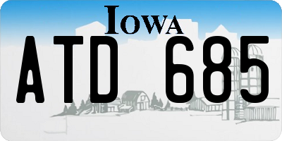 IA license plate ATD685