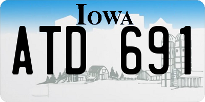 IA license plate ATD691