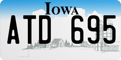 IA license plate ATD695