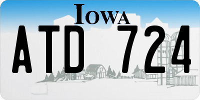 IA license plate ATD724