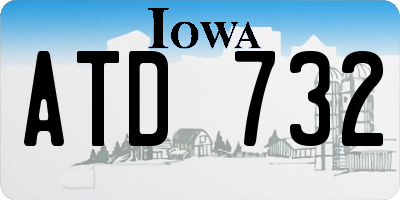 IA license plate ATD732