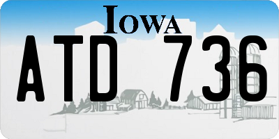 IA license plate ATD736