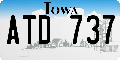 IA license plate ATD737