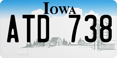 IA license plate ATD738