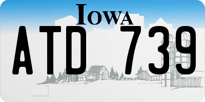 IA license plate ATD739