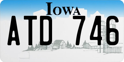IA license plate ATD746