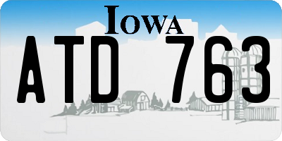 IA license plate ATD763