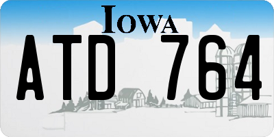 IA license plate ATD764