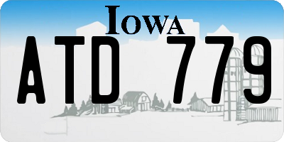IA license plate ATD779