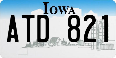 IA license plate ATD821