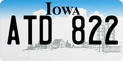 IA license plate ATD822