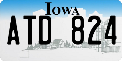 IA license plate ATD824