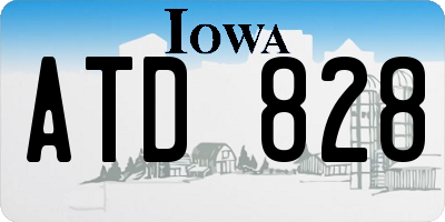 IA license plate ATD828