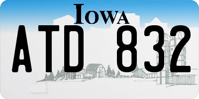 IA license plate ATD832