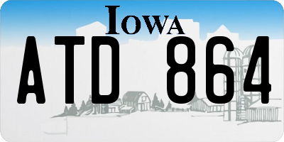 IA license plate ATD864
