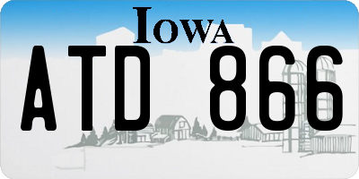 IA license plate ATD866