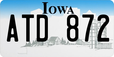 IA license plate ATD872
