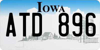 IA license plate ATD896