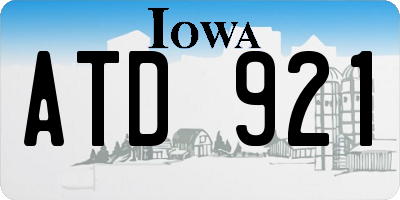 IA license plate ATD921