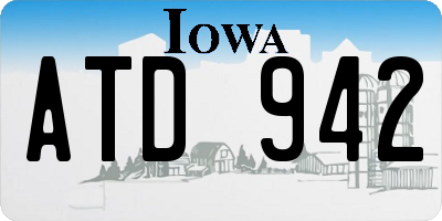 IA license plate ATD942