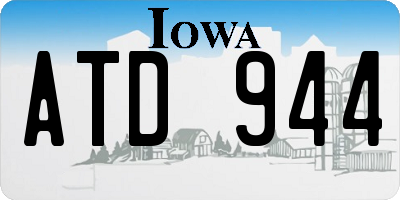 IA license plate ATD944