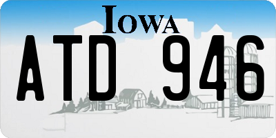 IA license plate ATD946