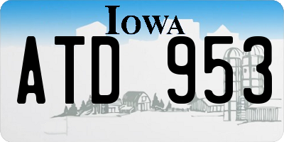 IA license plate ATD953