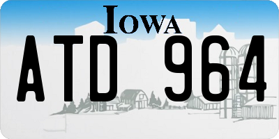 IA license plate ATD964