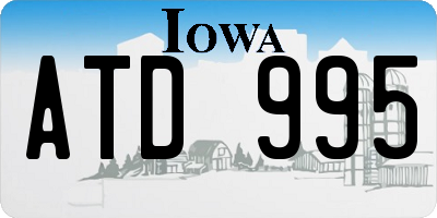 IA license plate ATD995
