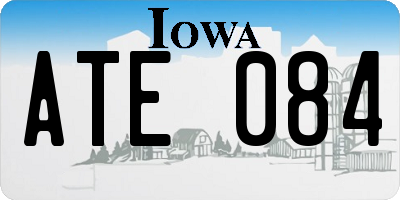 IA license plate ATE084