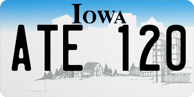 IA license plate ATE120