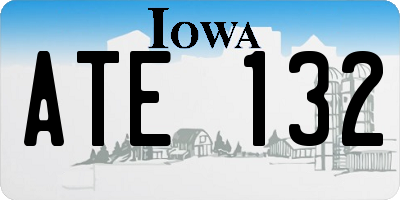 IA license plate ATE132