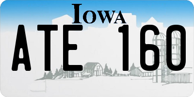 IA license plate ATE160