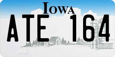 IA license plate ATE164