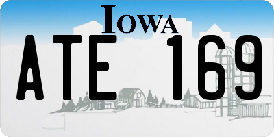 IA license plate ATE169