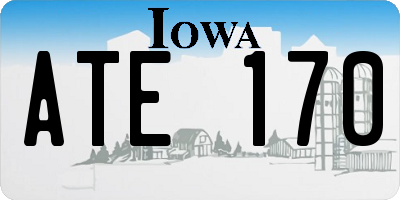 IA license plate ATE170