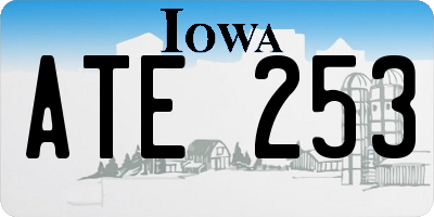 IA license plate ATE253