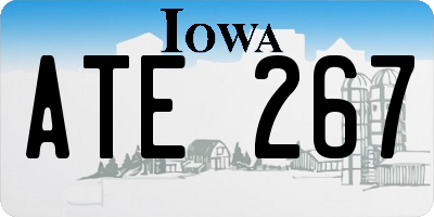IA license plate ATE267