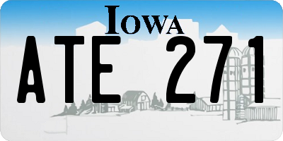 IA license plate ATE271