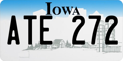 IA license plate ATE272
