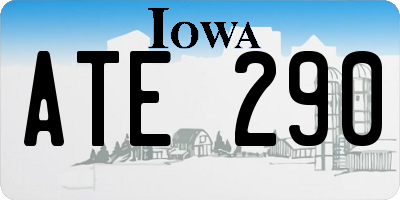 IA license plate ATE290