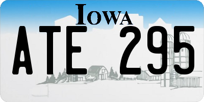 IA license plate ATE295